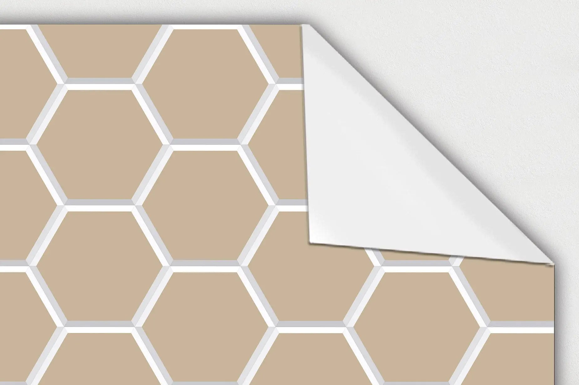 Frente de Cocina Azulejo Hexagonal Ocre freeshipping - Home and Living