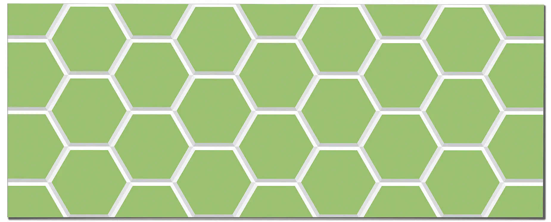 Frente de Cocina Azulejo Hexagonal Verde freeshipping - Home and Living