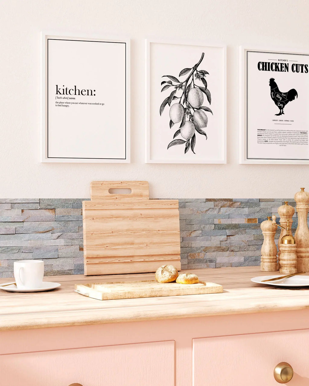 Frente de Cocina Ladrillo Azul freeshipping - Home and Living