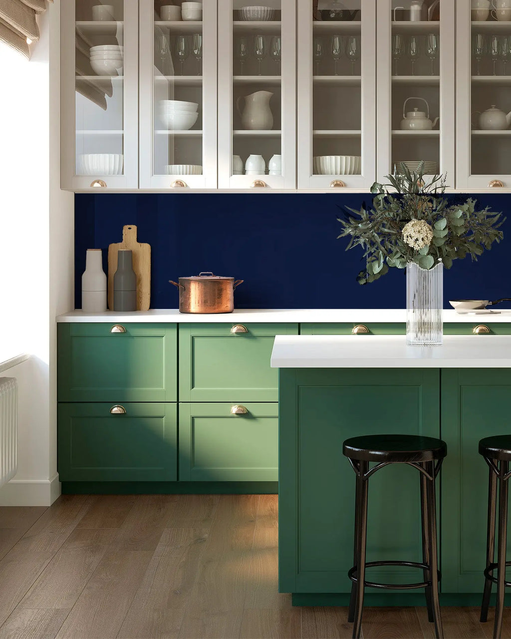 Frentes de Cocina Liso Azul Marino freeshipping - Home and Living