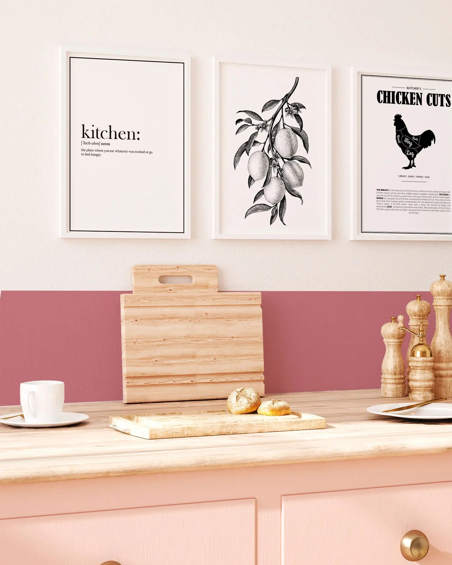 Frentes de Cocina Liso Rosa freeshipping - Home and Living