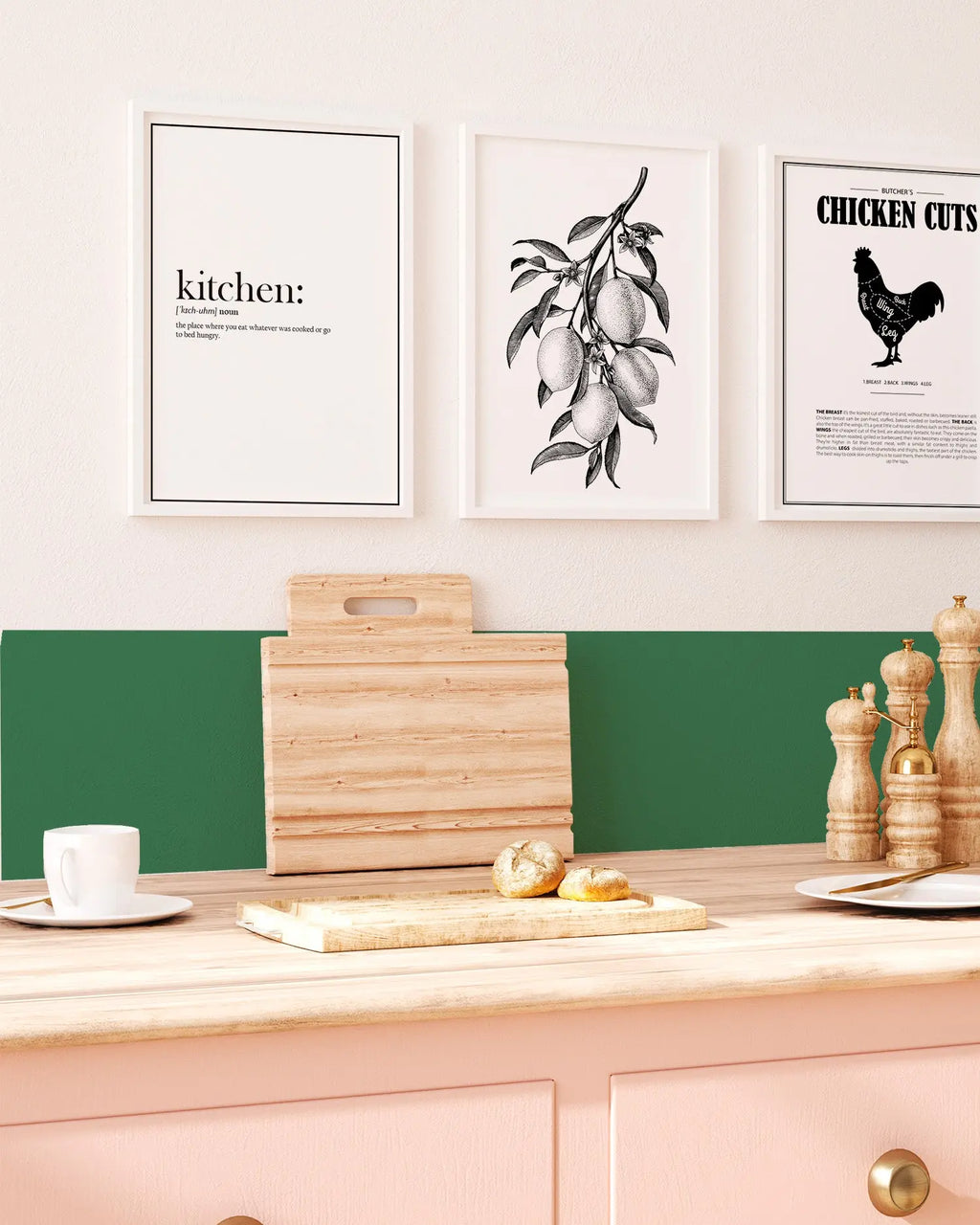 Frentes de Cocina Liso Verde freeshipping - Home and Living