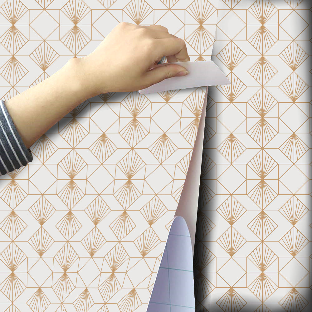 Papel Pintado Geometría Reloj de Arena Home & Living 