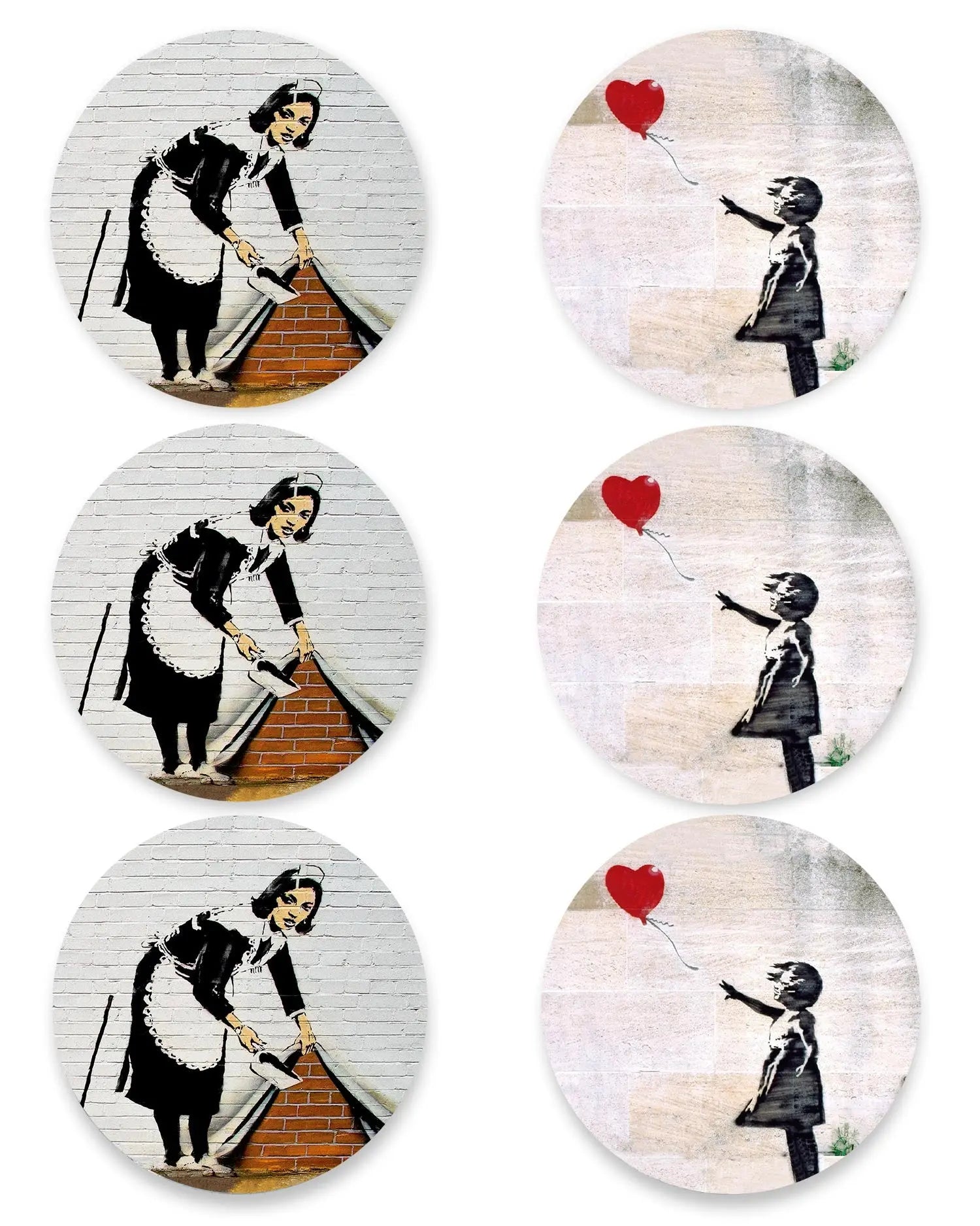 Posavasos Banksy Pack de 12 freeshipping - Home and Living