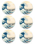 Posavasos La Ola de Hokusai Pack de 12 freeshipping - Home and Living