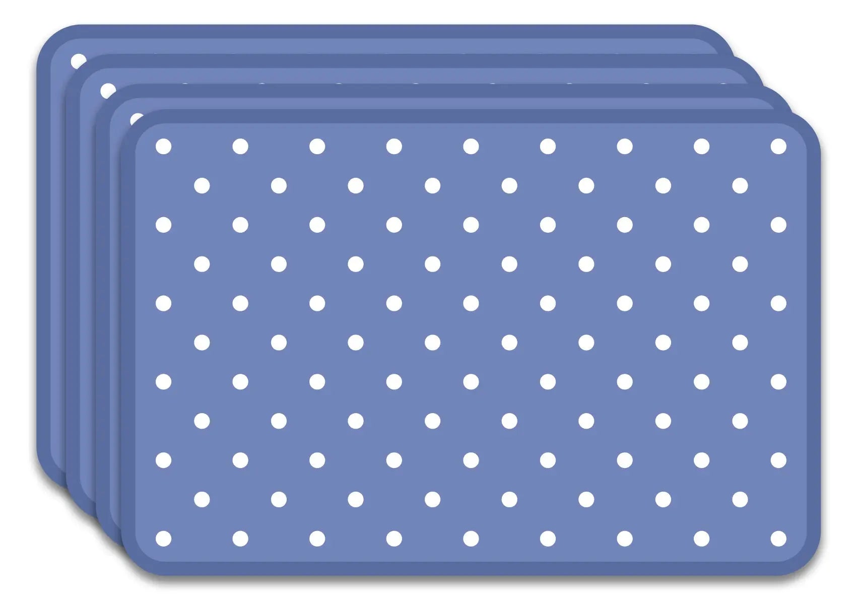 Salvamanteles Círculos Azul 45x30 cm Pack de 4 freeshipping - Home and Living