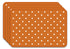 Salvamanteles Círculos Naranja 45x30 cm Pack de 4 freeshipping - Home and Living