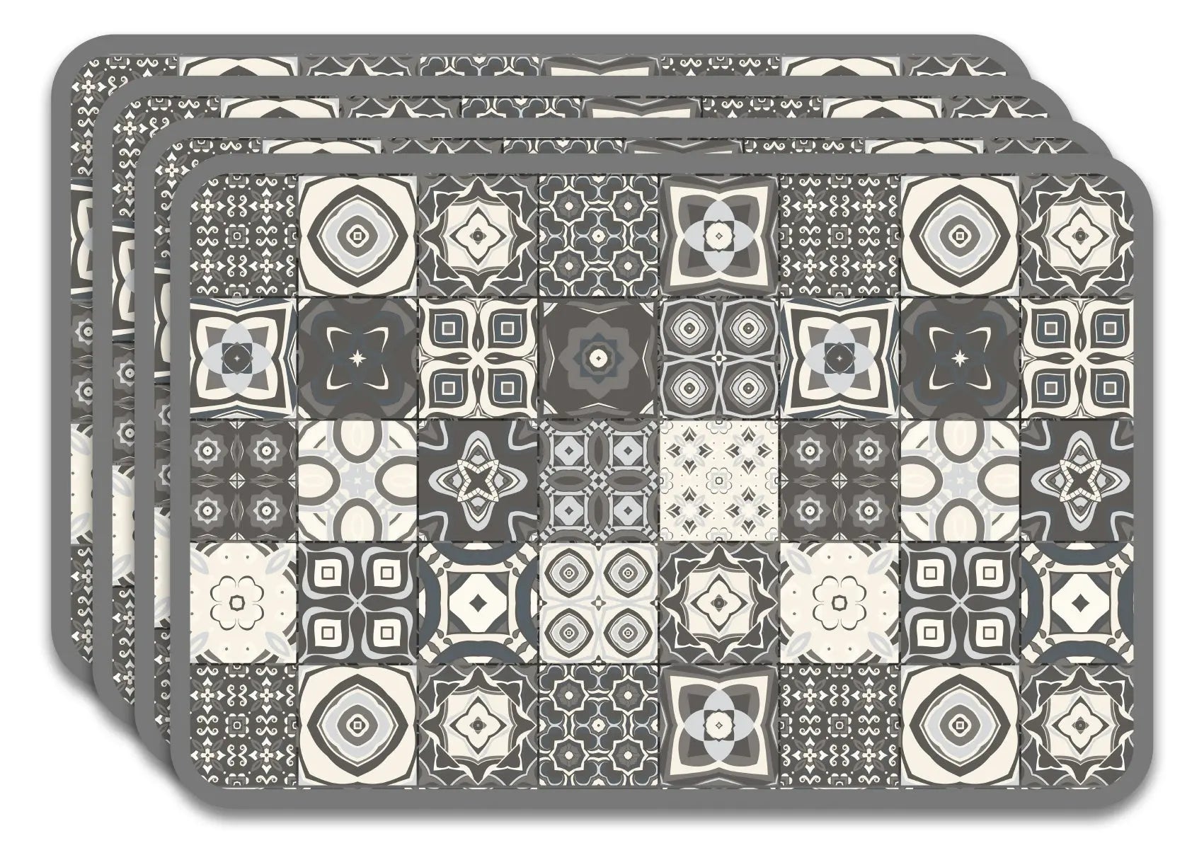 Salvamanteles Hidráulicos Gris 45x30 cm Pack de 4 freeshipping - Home and Living