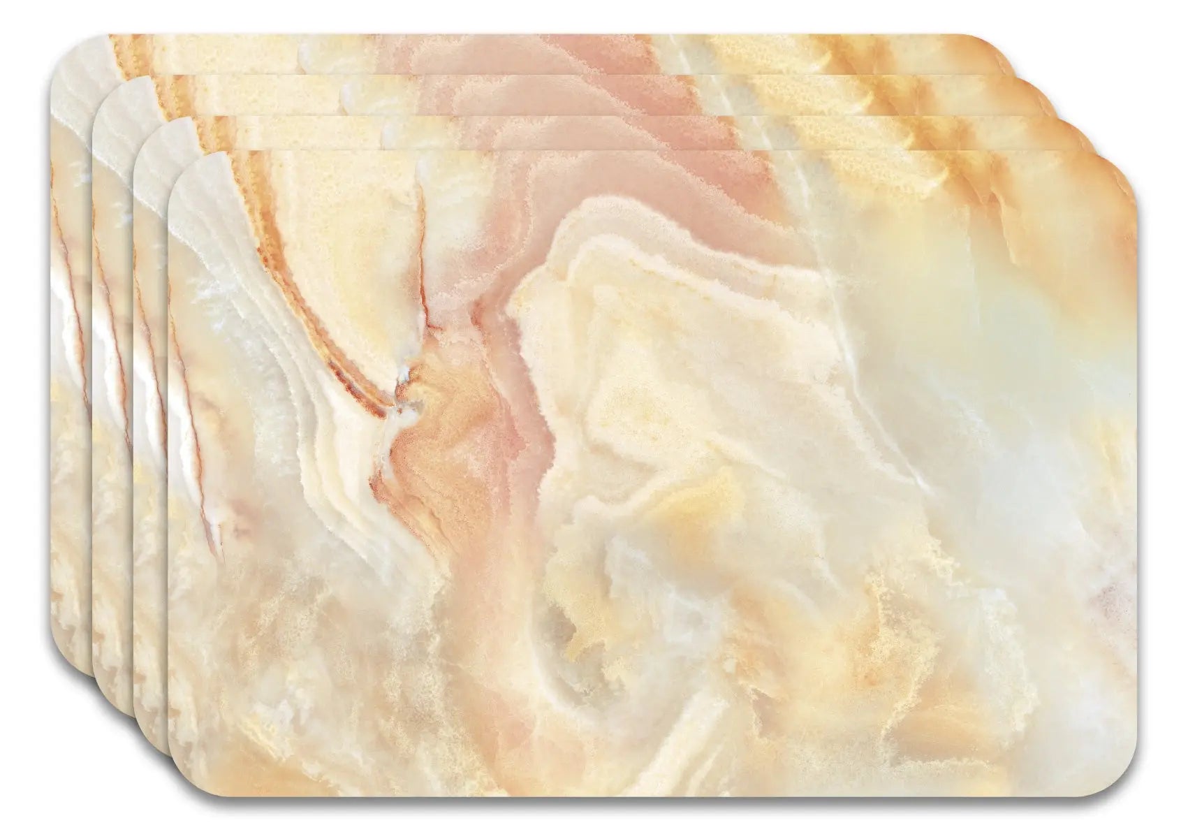 Salvamanteles Mármol Naranja 45x30 cm Pack de 4 freeshipping - Home and Living