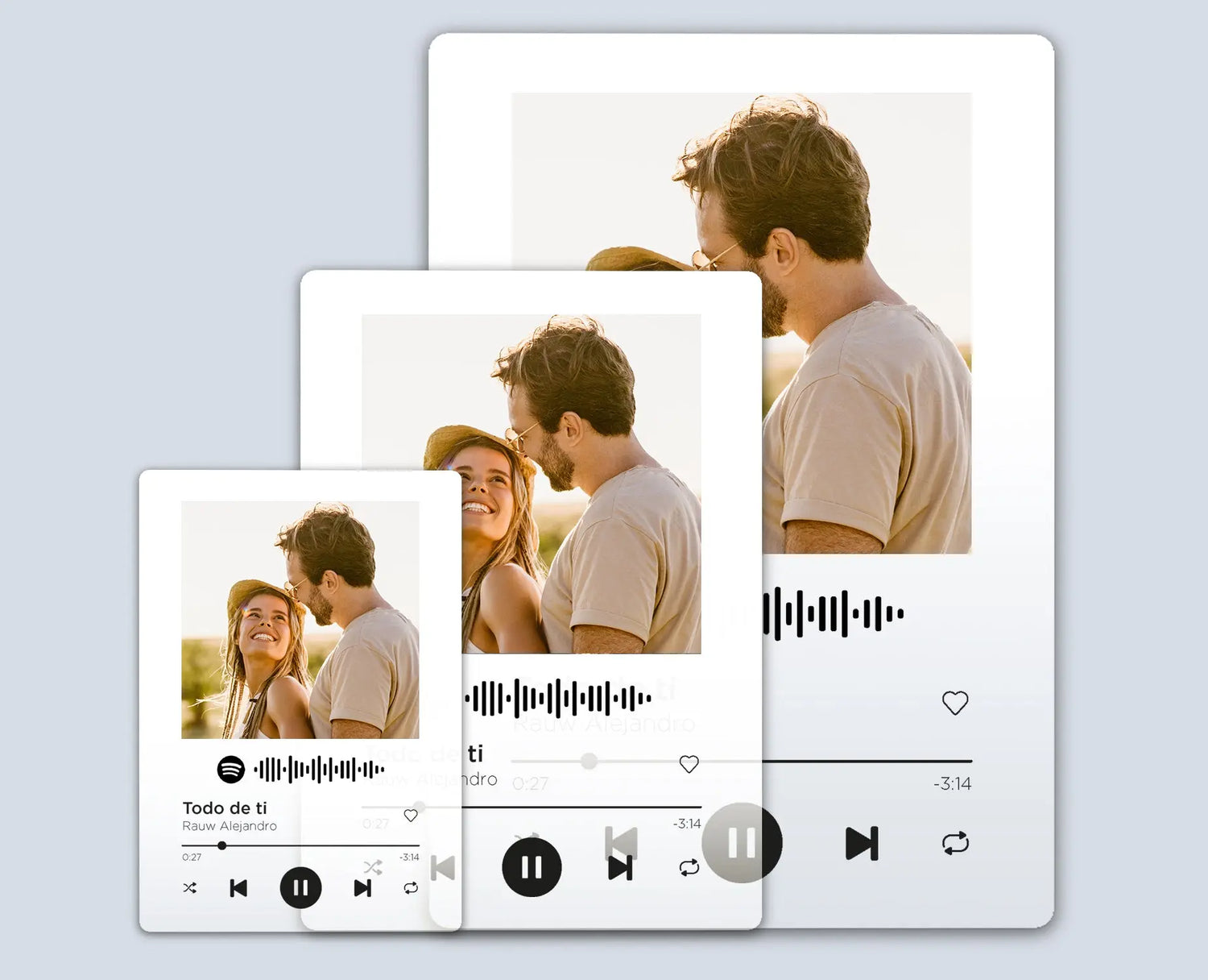 Placas Spotify en metacrilato y vinilo personalizado
