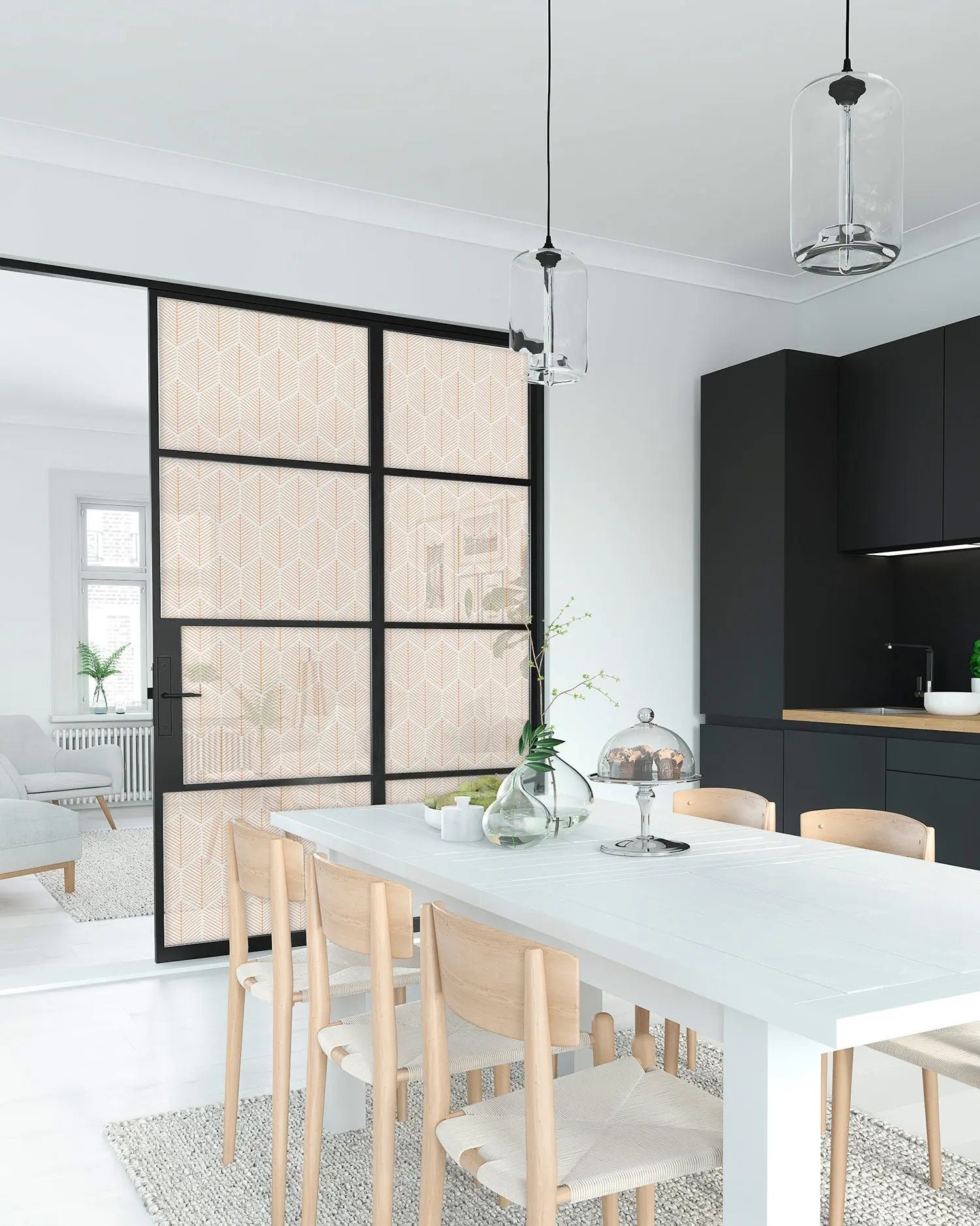 Vinilo para Ventanas Geometría Hojas freeshipping - Home and Living