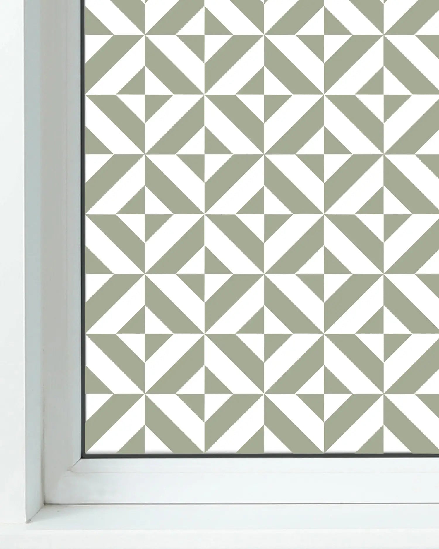 Vinilo para Ventanas Geometría Verde freeshipping - Home and Living