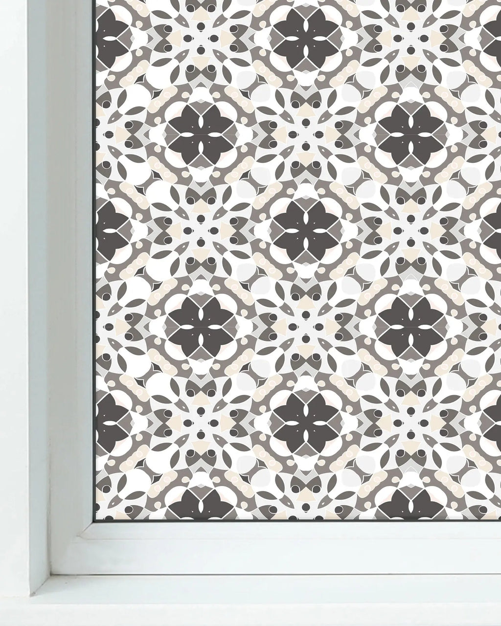 Vinilo para Ventanas Hidráulico Oriental Mosaico Gris freeshipping - Home and Living