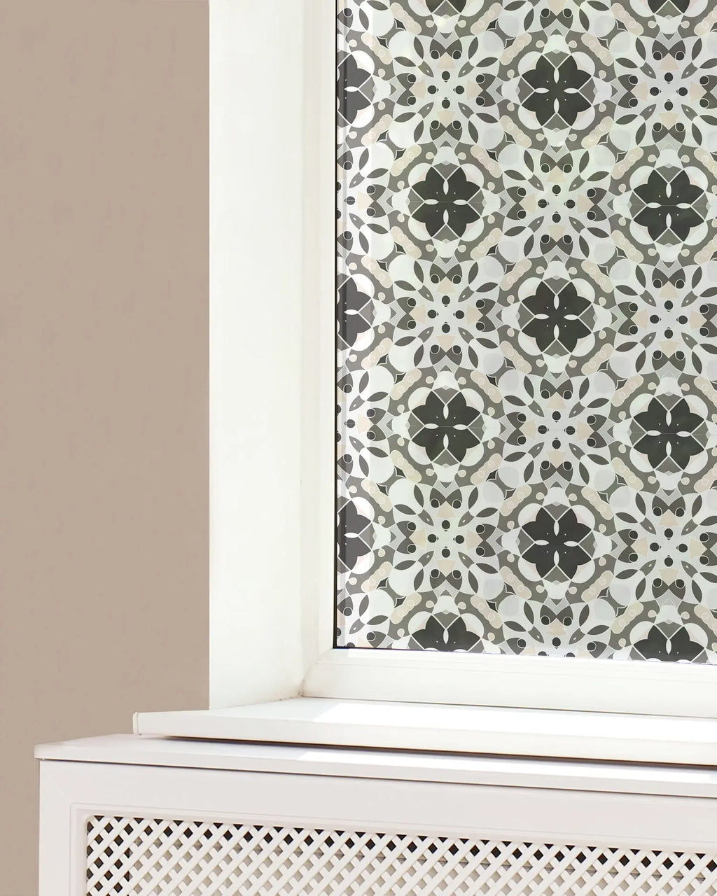 Vinilo para Ventanas Hidráulico Oriental Mosaico Gris freeshipping - Home and Living