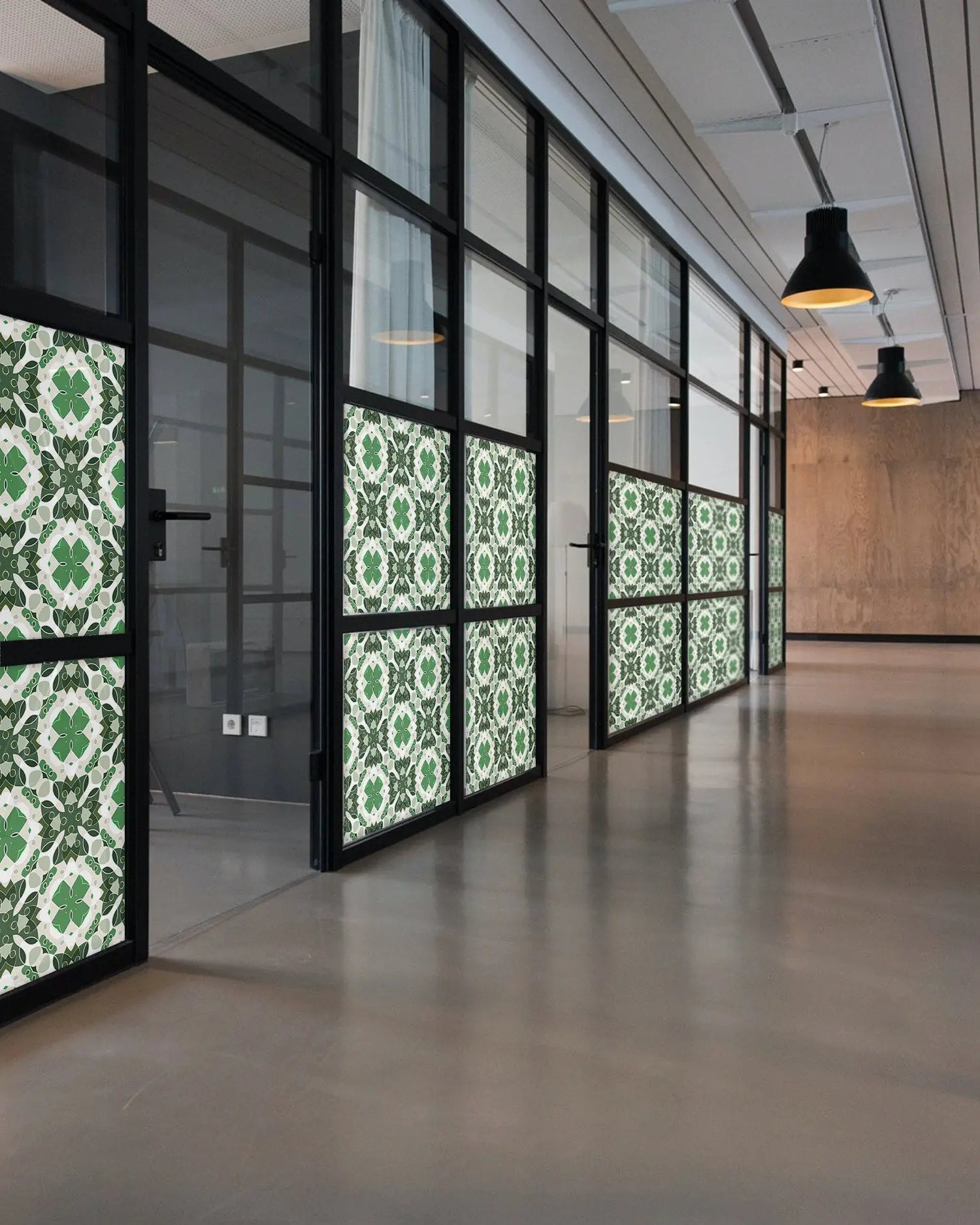 Vinilo para Ventanas Hidráulico Oriental Mosaico Verde freeshipping - Home and Living