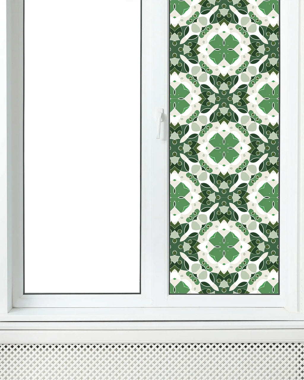 Vinilo para Ventanas Hidráulico Oriental Mosaico Verde freeshipping - Home and Living