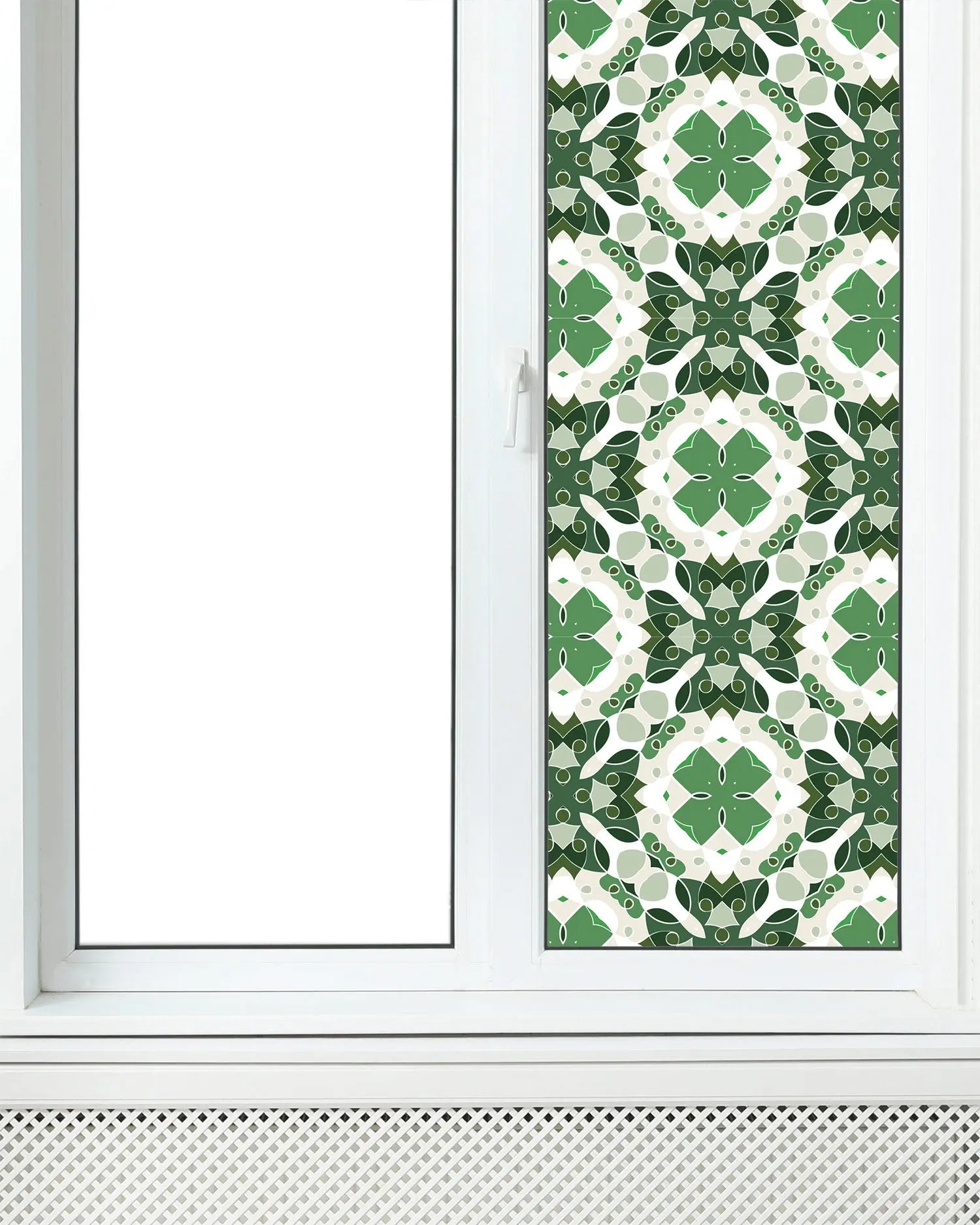 Vinilo para Ventanas Hidráulico Oriental Mosaico Verde freeshipping - Home and Living
