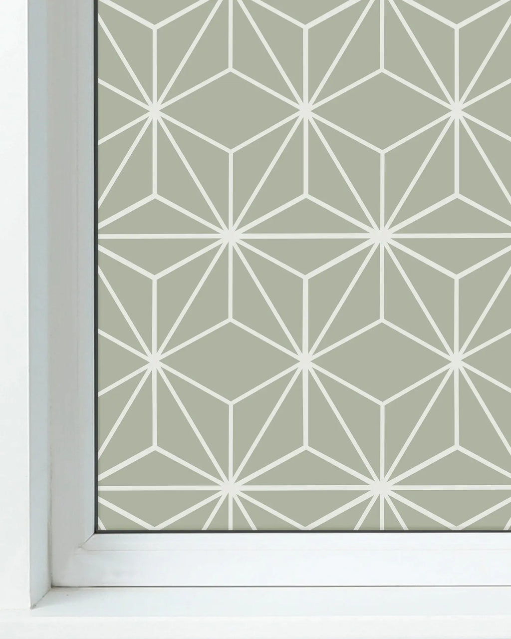 Vinilo para Ventanas Líneas Estrellas Verde freeshipping - Home and Living