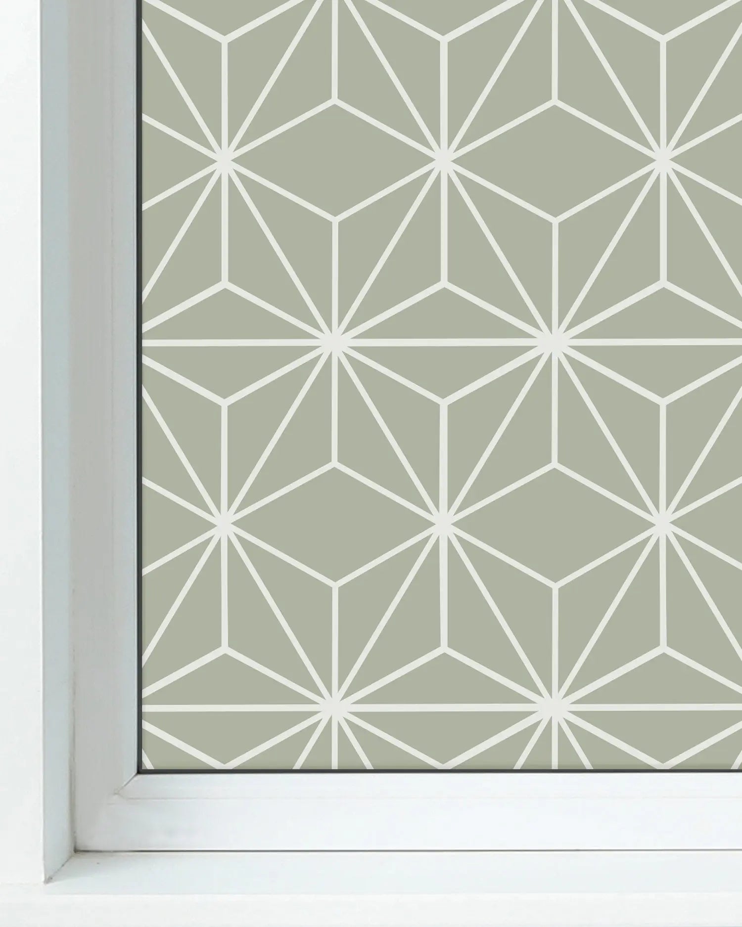 Vinilo para Ventanas Líneas Estrellas Verde freeshipping - Home and Living