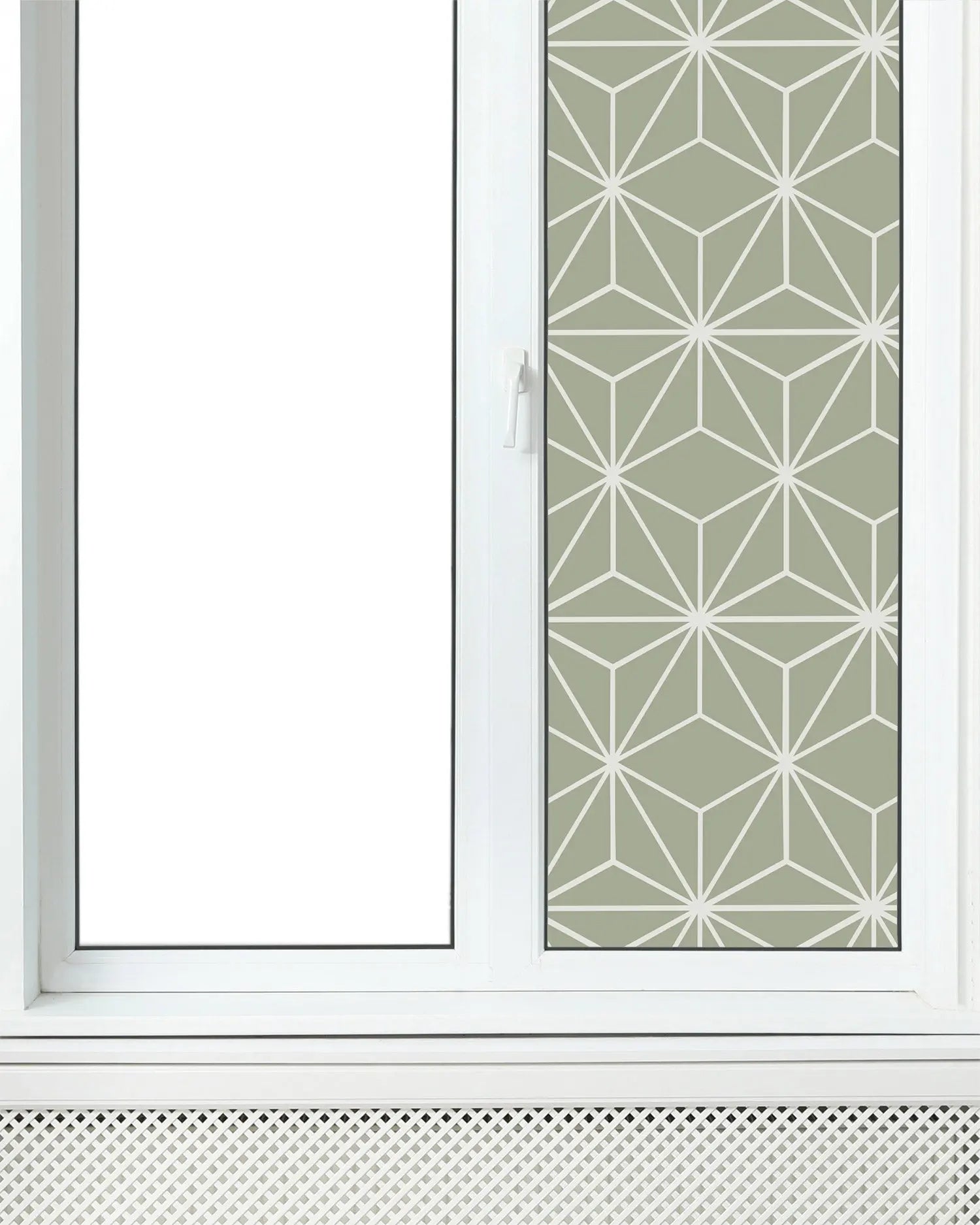 Vinilo para Ventanas Líneas Estrellas Verde freeshipping - Home and Living